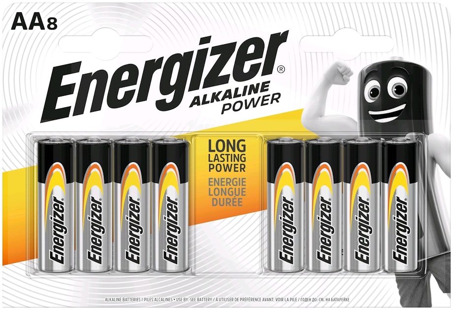 Energizer Alkaline Power AA-paristo 8 kpl | K-Ruoka Verkkokauppa