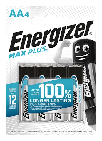 Energizer Max Plus AA-paristo 4 kpl