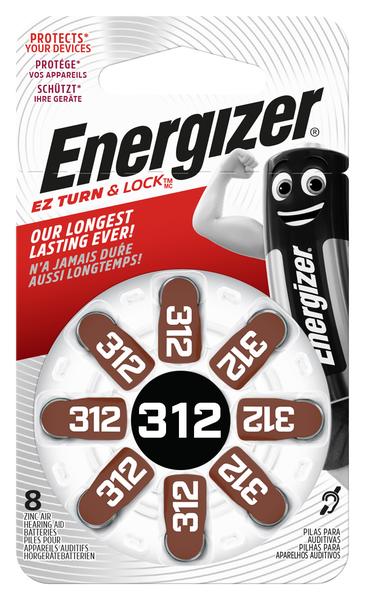 Energizer 312 kuulokojeparisto turn&lock