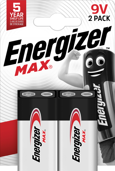 Energizer Max 9V 2 kpl