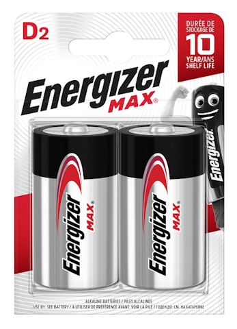 Energizer Max D alkaliparisto 2 kpl