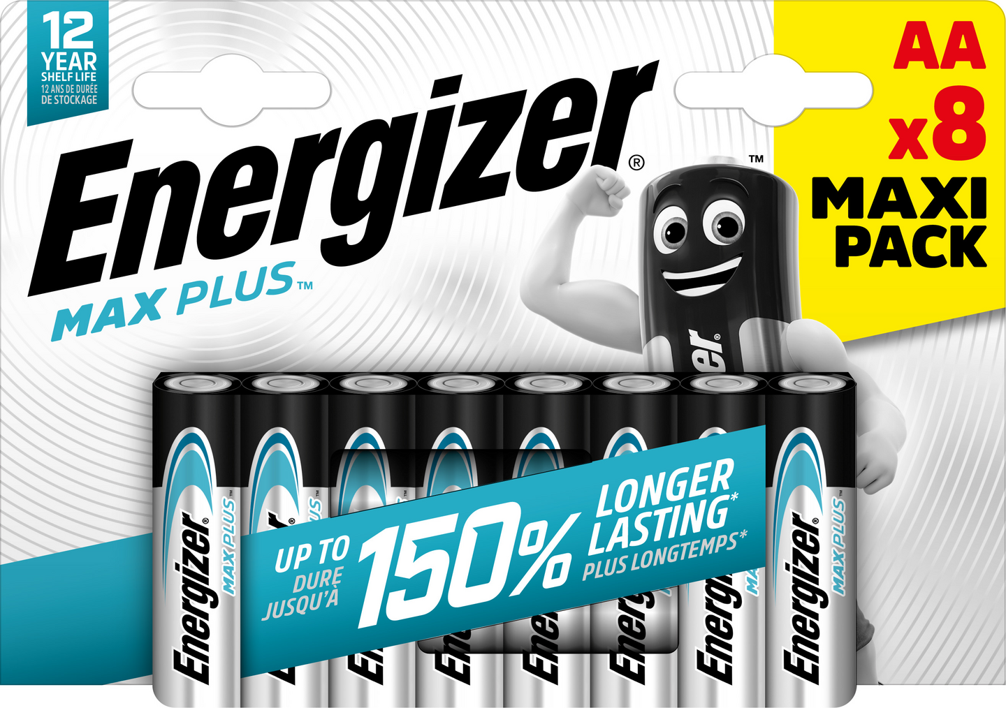 Energizer Max Plus AA-alkaliparisto 8 kpl