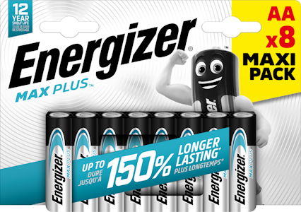 Energizer Max Plus AA-alkaliparisto 8 kpl