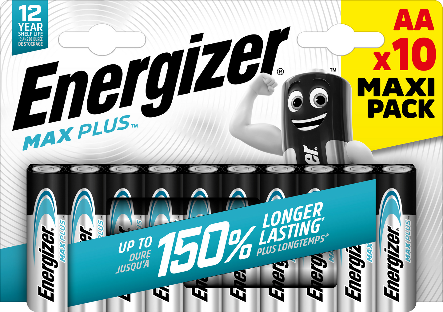 Energizer Max Plus AA-paristo 10kpl