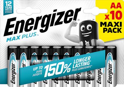 Energizer Max Plus AA-paristo 10kpl