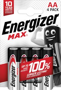 Energizer Max AA 4 kpl