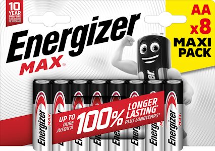 Energizer Max AA 8 kpl