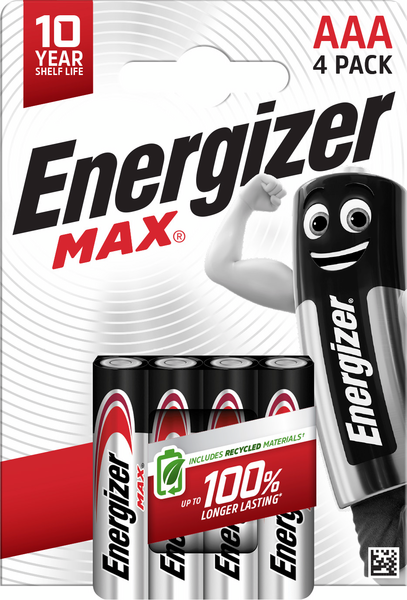 Energizer Max AAA 4 kpl