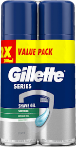 Gillette Series Sensitive geeli 2x200ml