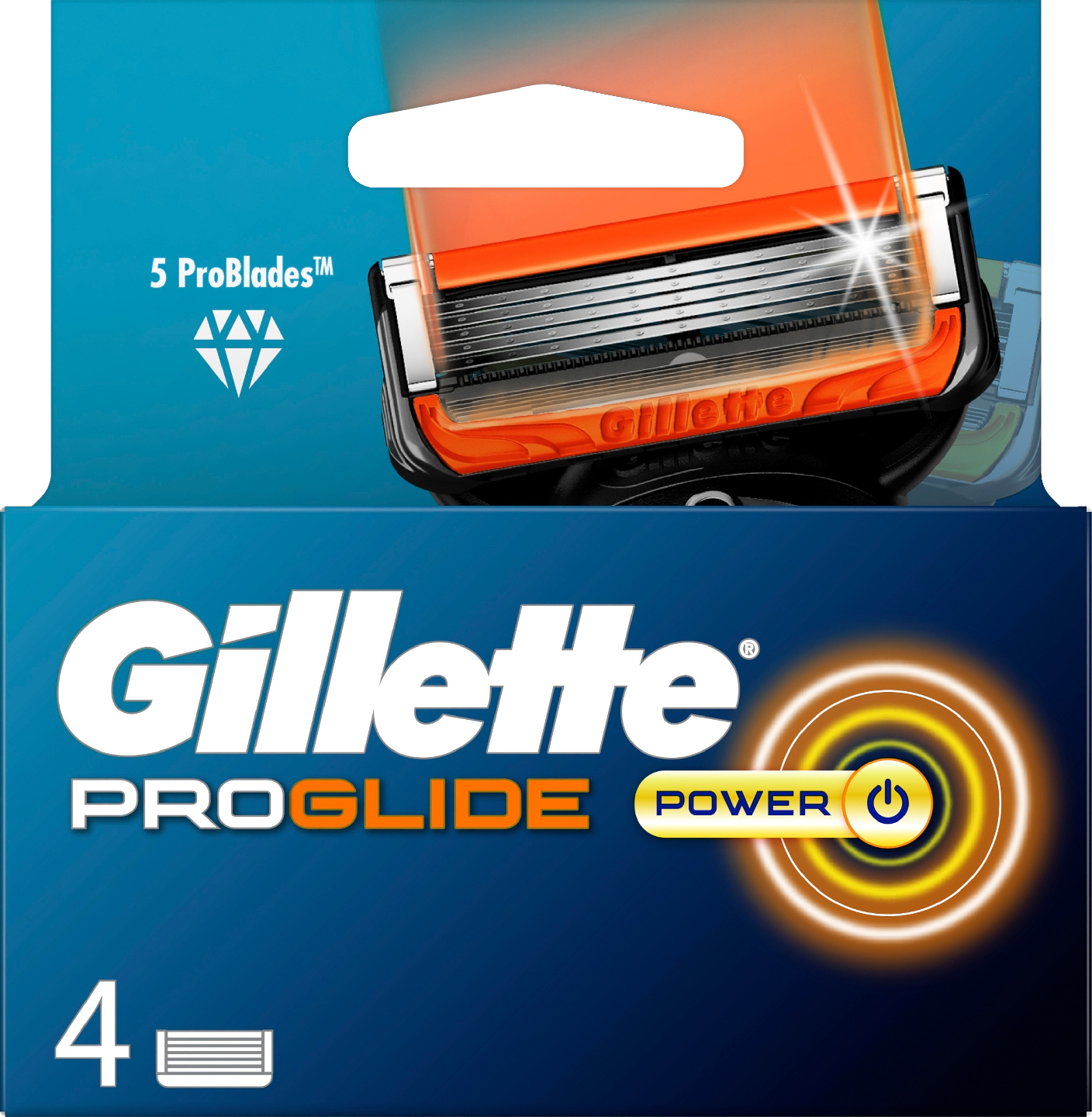 Gillette Fusion5 Proglide Power terä 4kpl