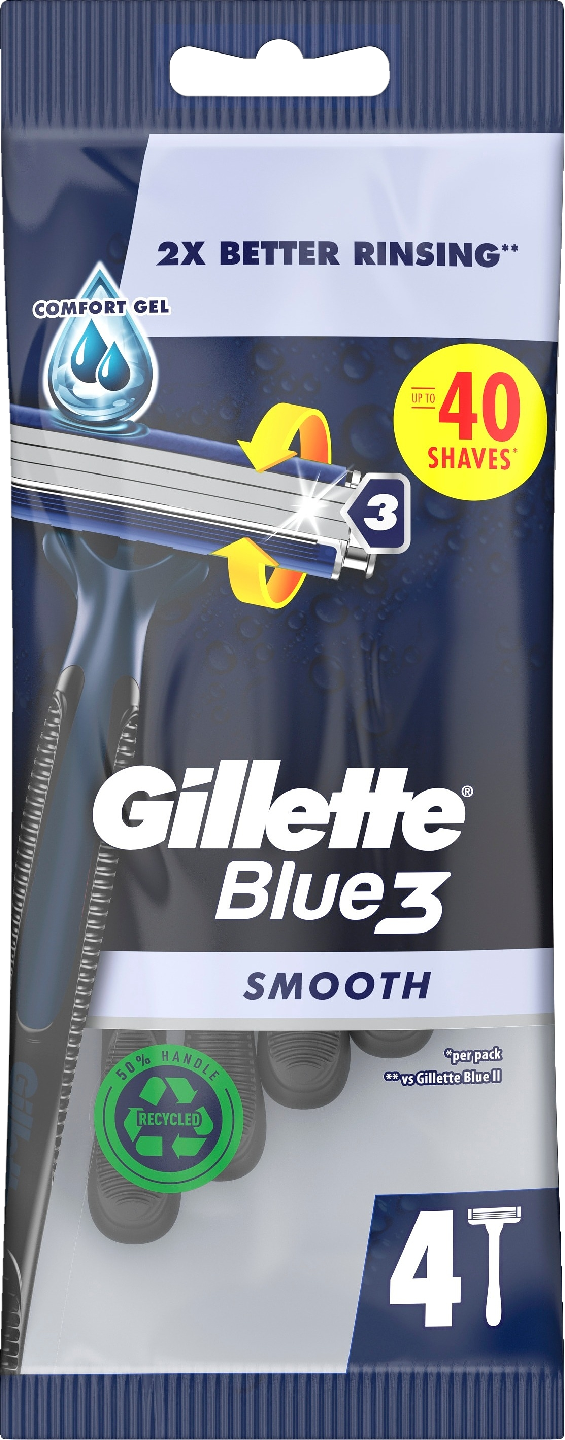 Gillette Blue3 varsiterä 4kpl Smooth