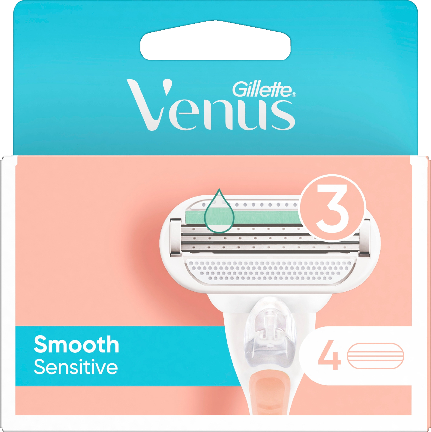 Gillette Venus Smooth Sensitive terä 4kpl