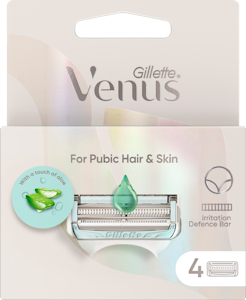 Gillette Venus pubic hair and skin terät 4 kpl