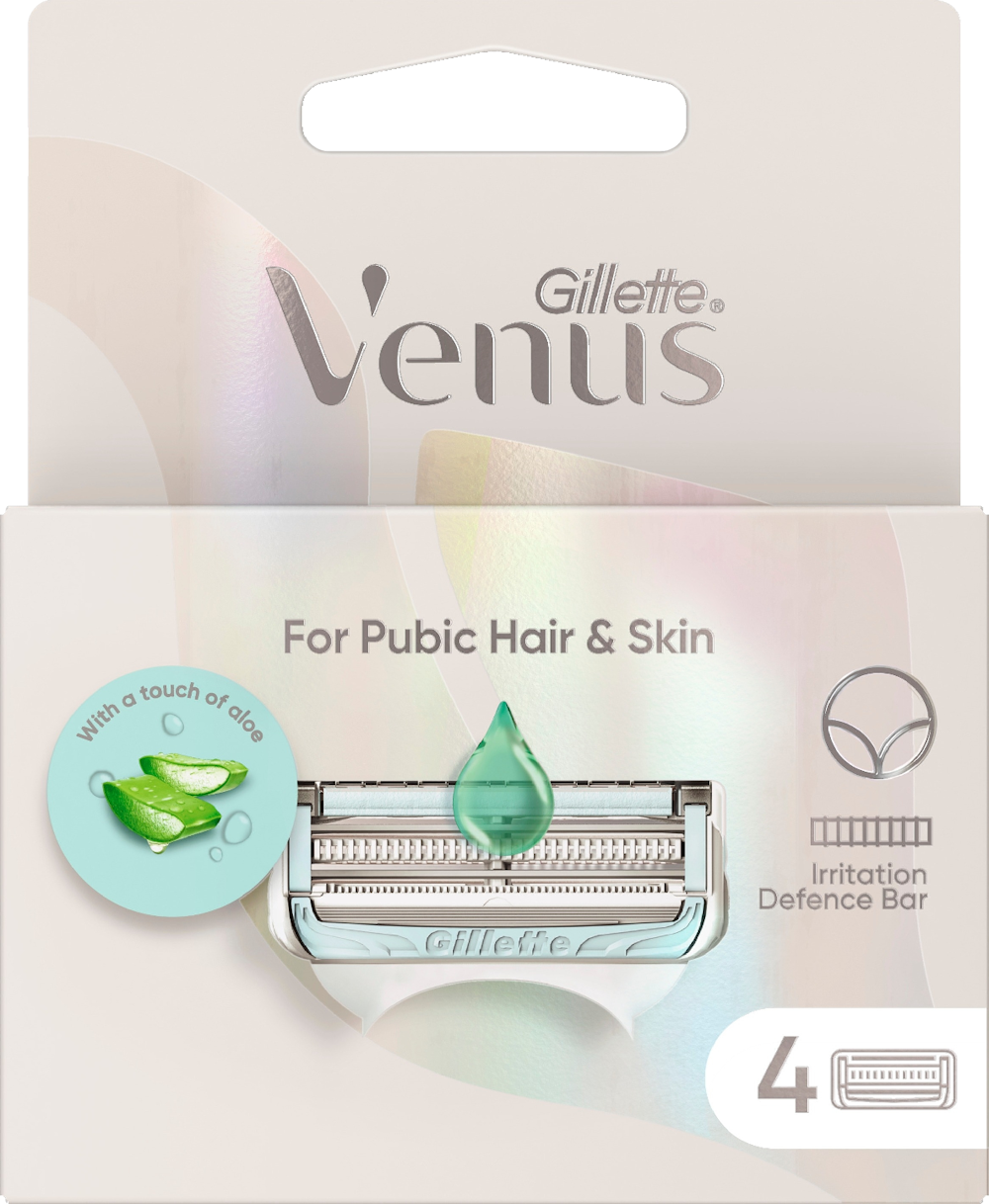 Gillette Venus pubic hair and skin terät 4 kpl — HoReCatukku Kespro