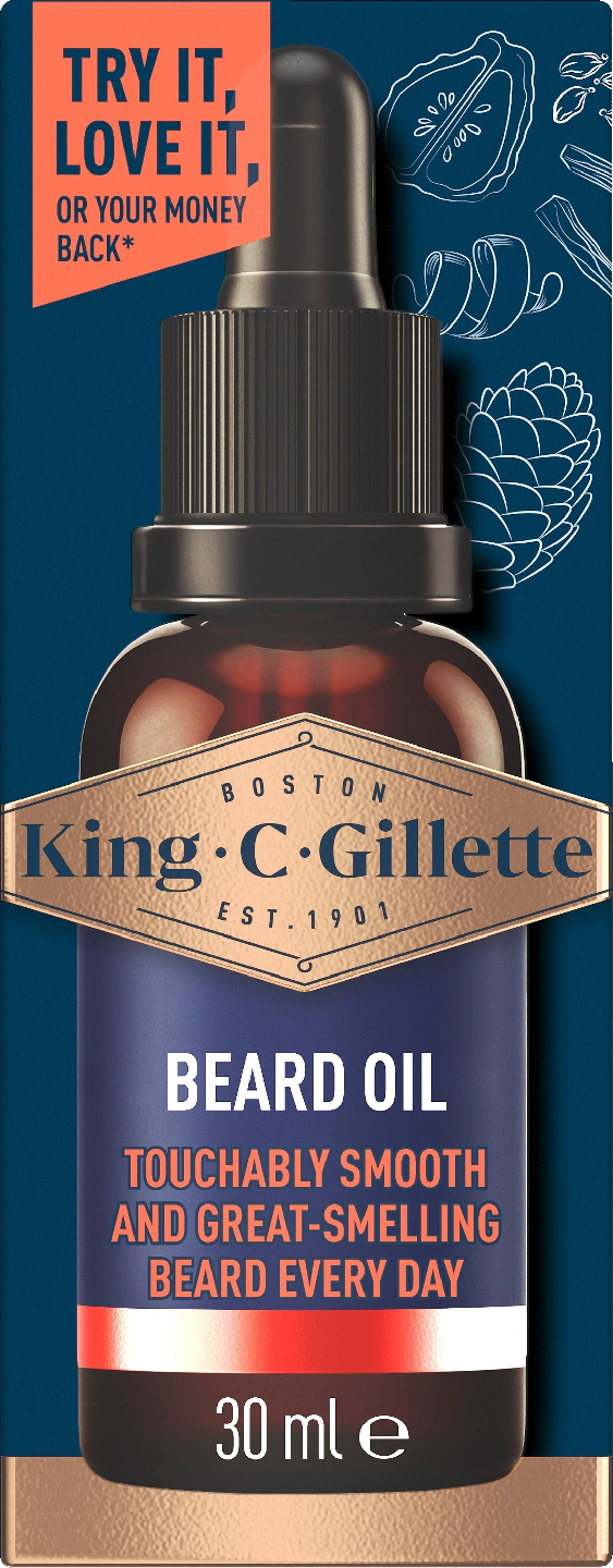 King C. Gillette partaöljy 30ml Beard Oil
