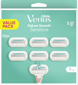 Gillette Venus Deluxe Smooth Sensitive 7kpl terä