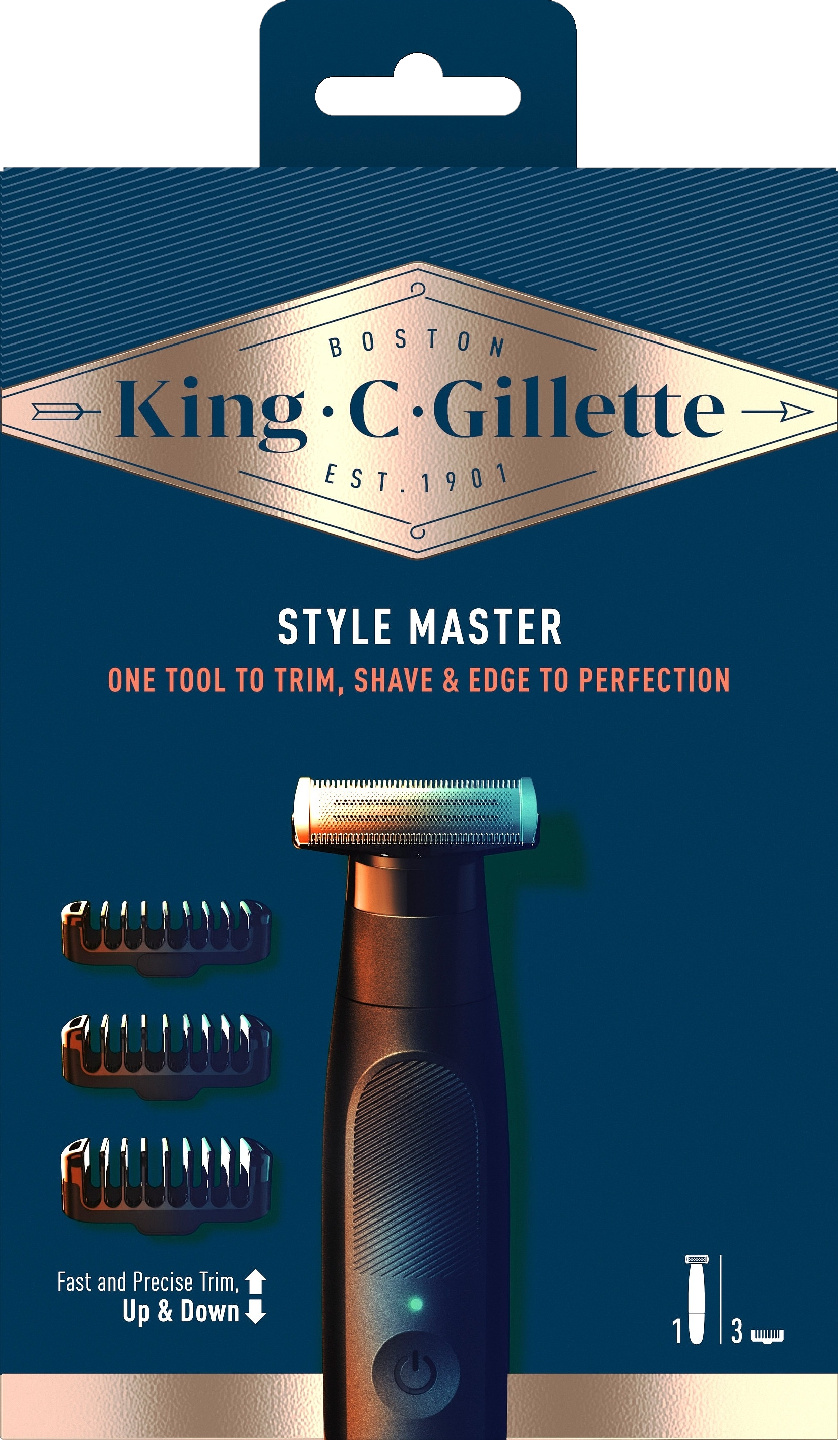 King C. Gillette Style Master trimmeri 18kpl term display