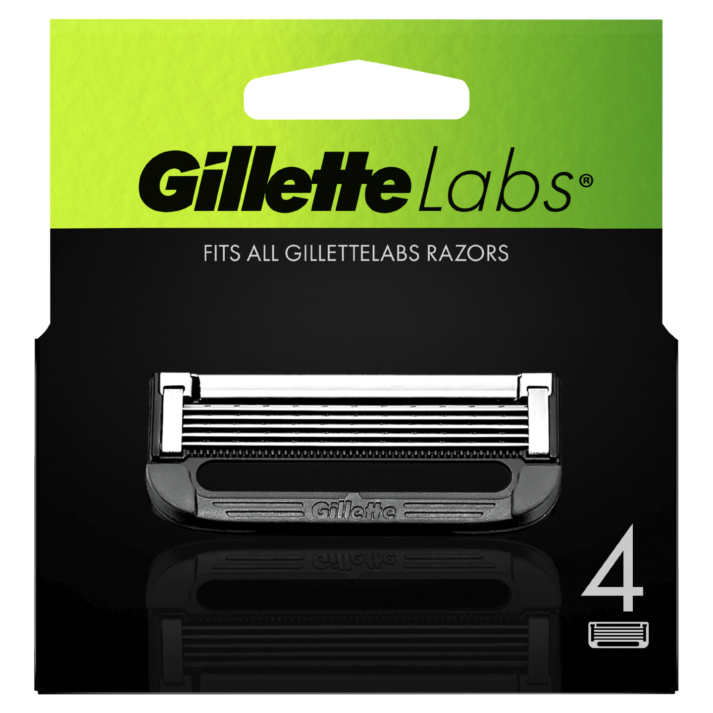 Gillette Labs teräpakkaus 4 kpl