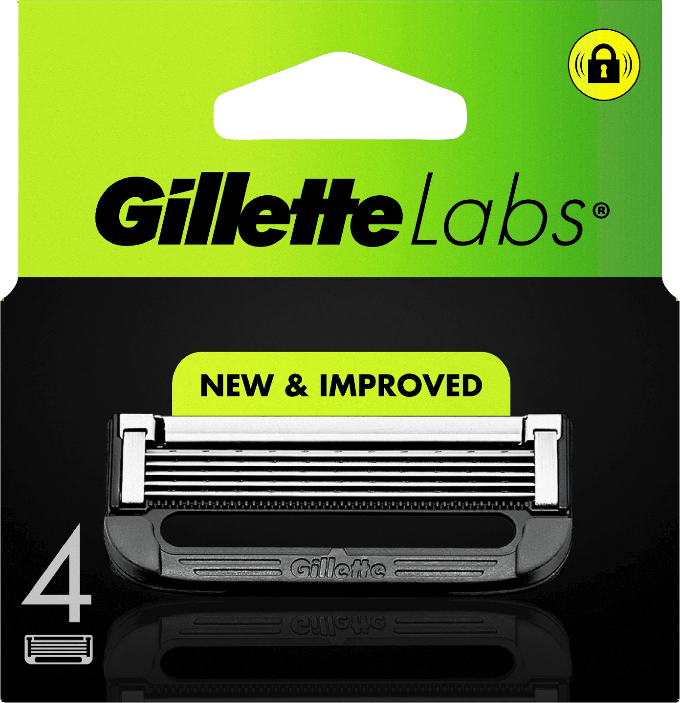 Gillette Labs teräpakkaus 4 kpl