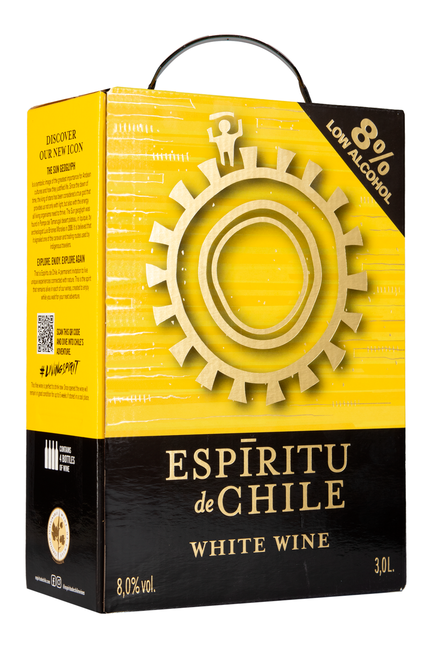 Espiritu de Chile White 8% 3l