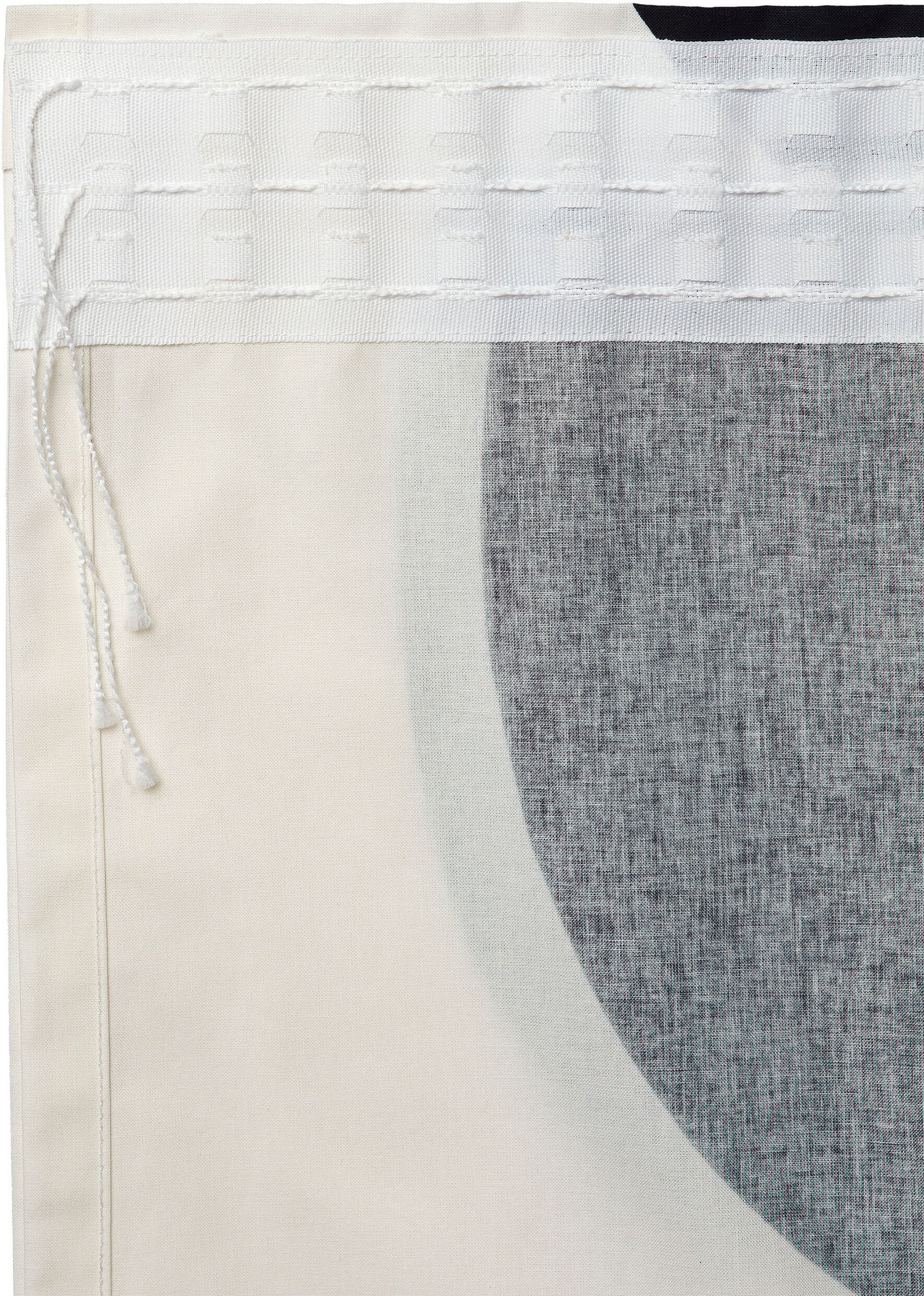 Marimekko Kaivo verho 145x250 cm musta-harmaa-valkoinen