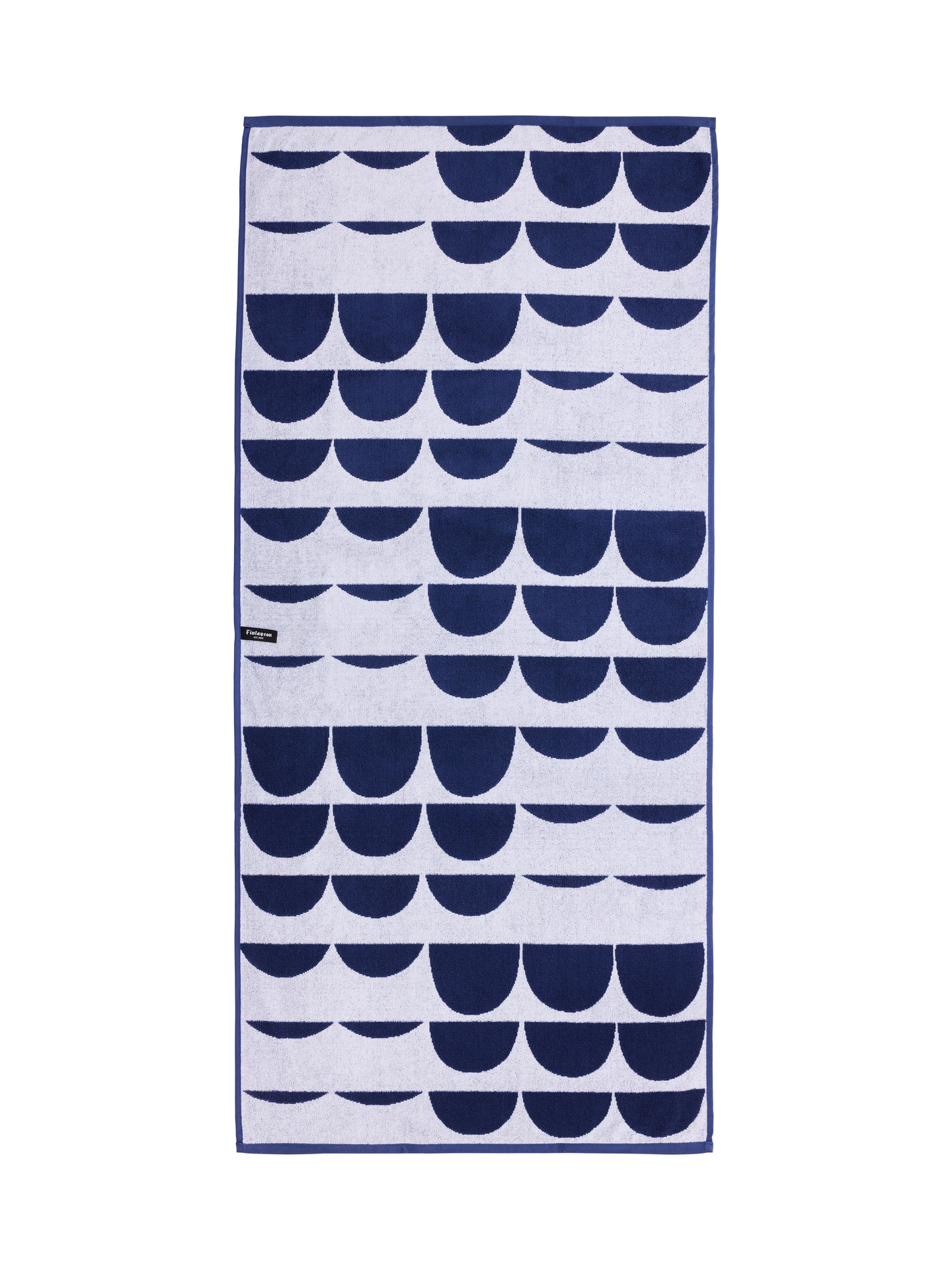 Finlayson Pajatso pyyhe 70x150 cm tummansini-valkoinen