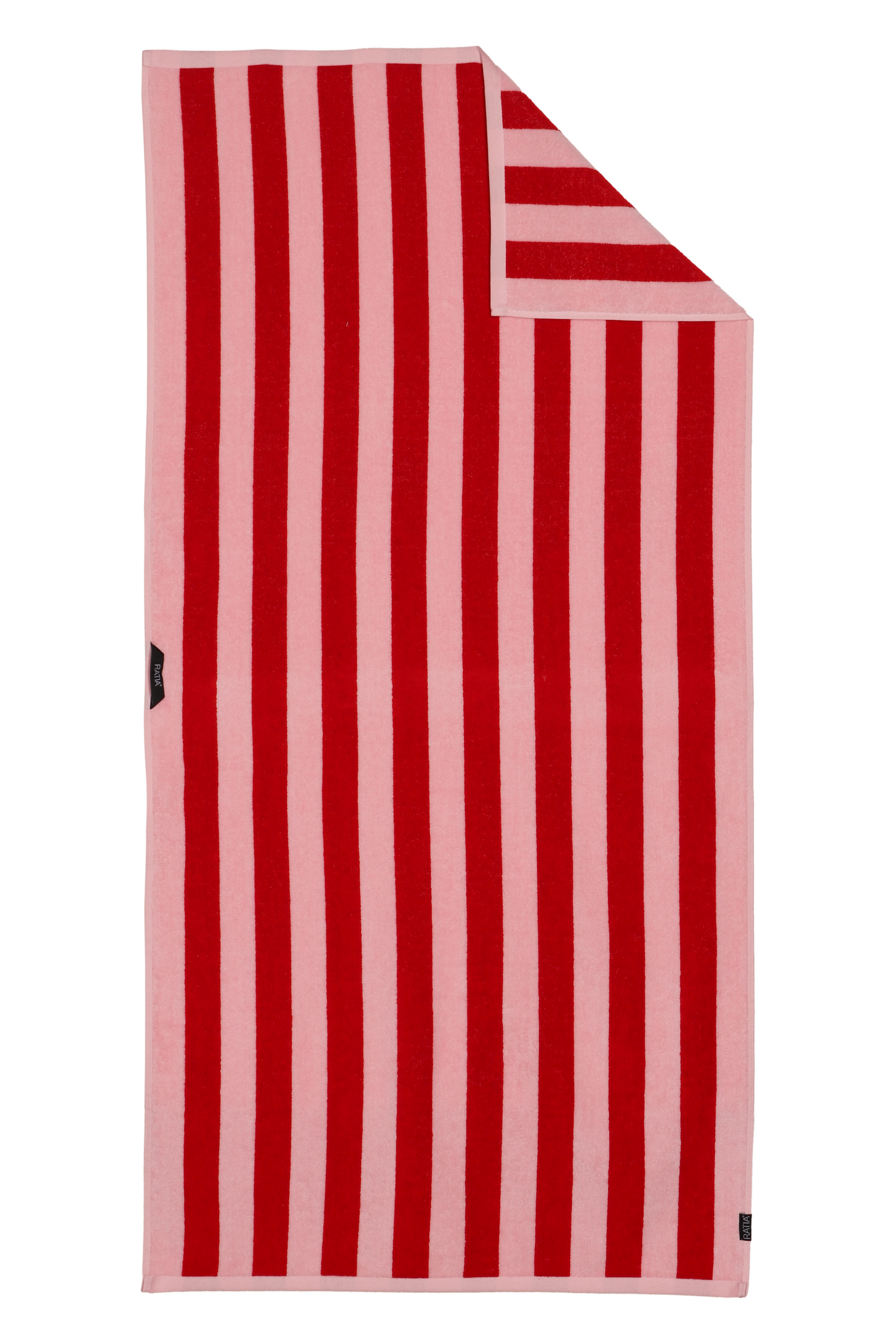 Ratia Raita pyyhe 70x140 cm pinkki-punainen
