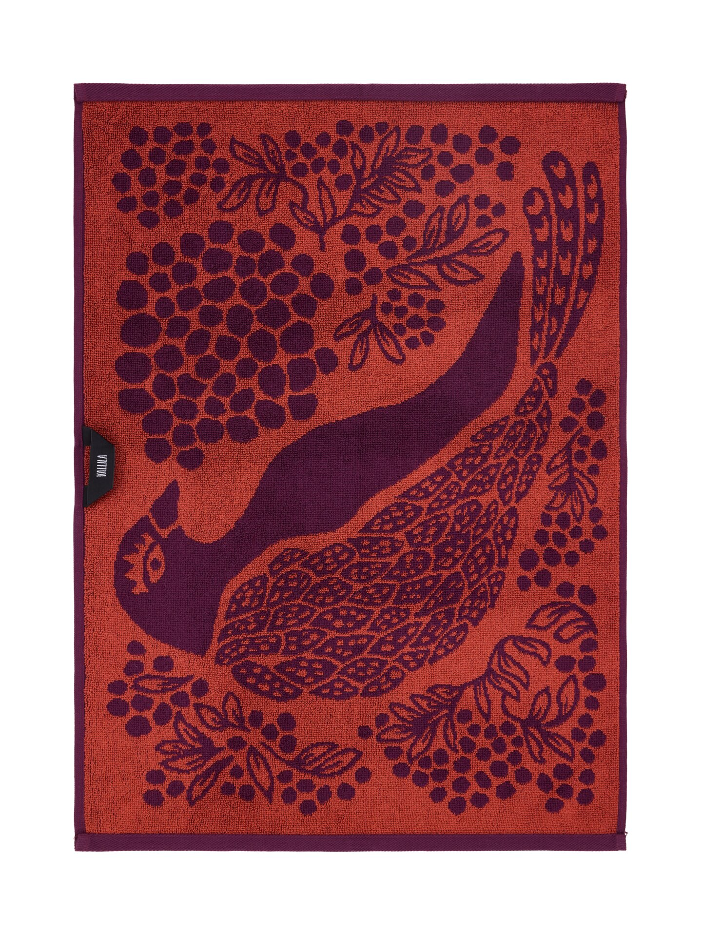 Vallila Viserrys käsipyyhe  50x70 cm terra-lila