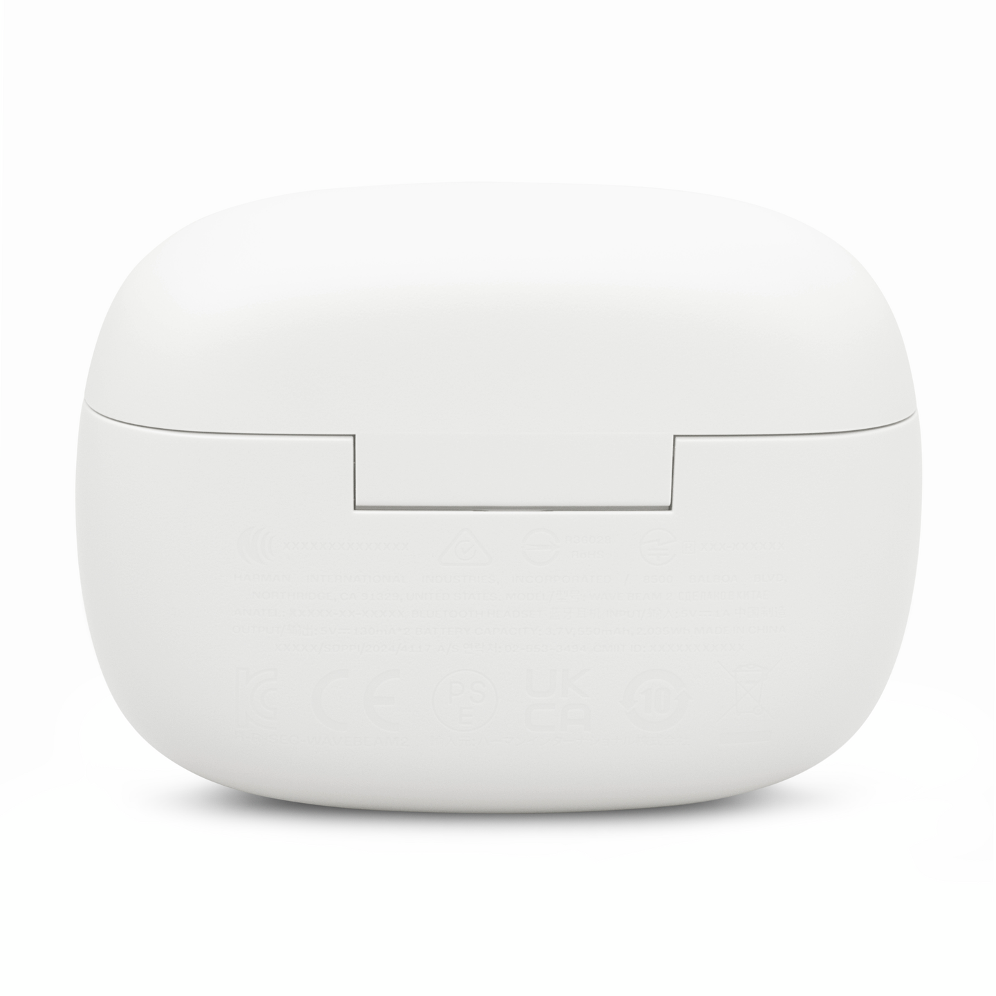 JBL Vibe Beam 2 -langattomat vastamelunappikuulokkeet, valkoinen