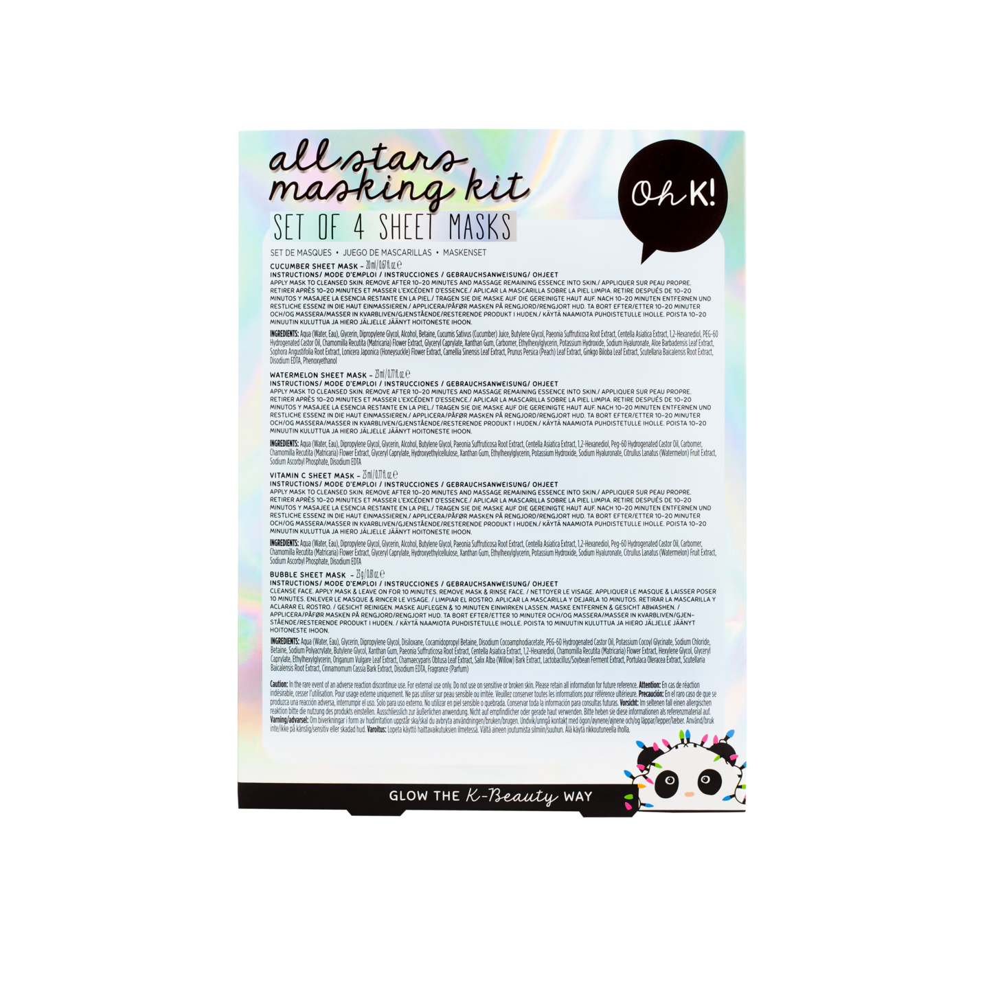 Oh K! All Stars Masking Kit lahjapakkaus