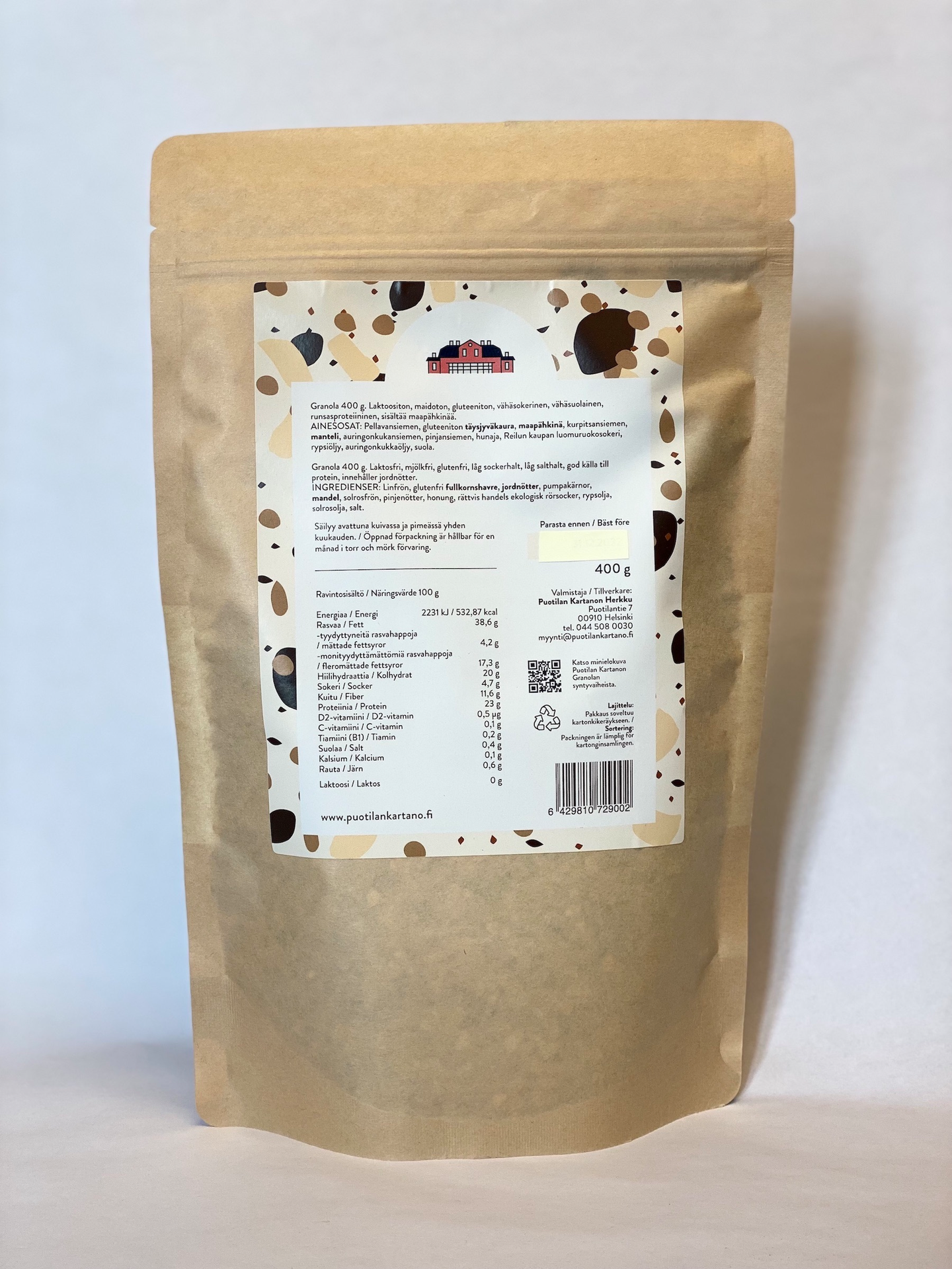 Puotilan Kartanon Granola 400g
