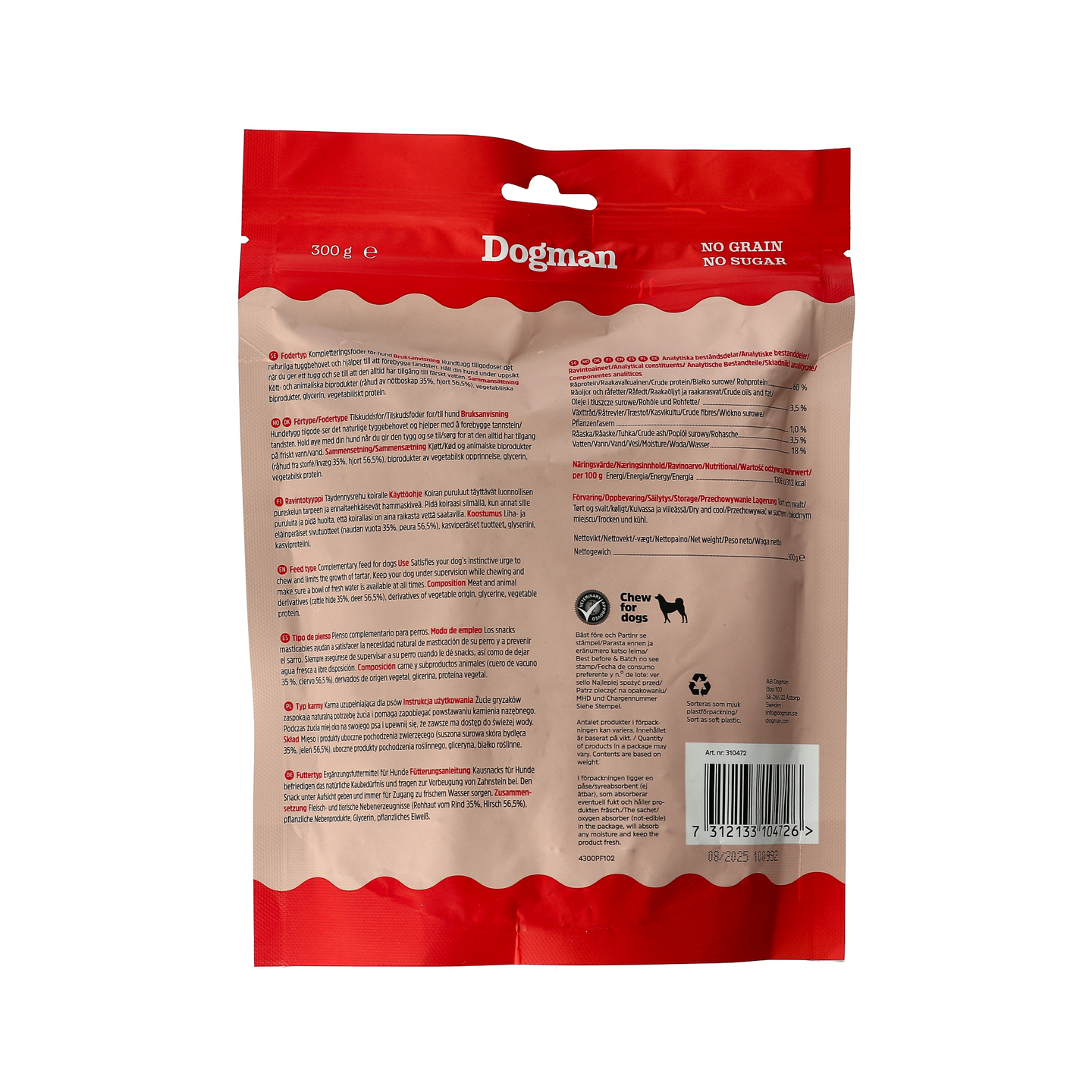 Dogman purutikut peuralla 12,5cm 300g