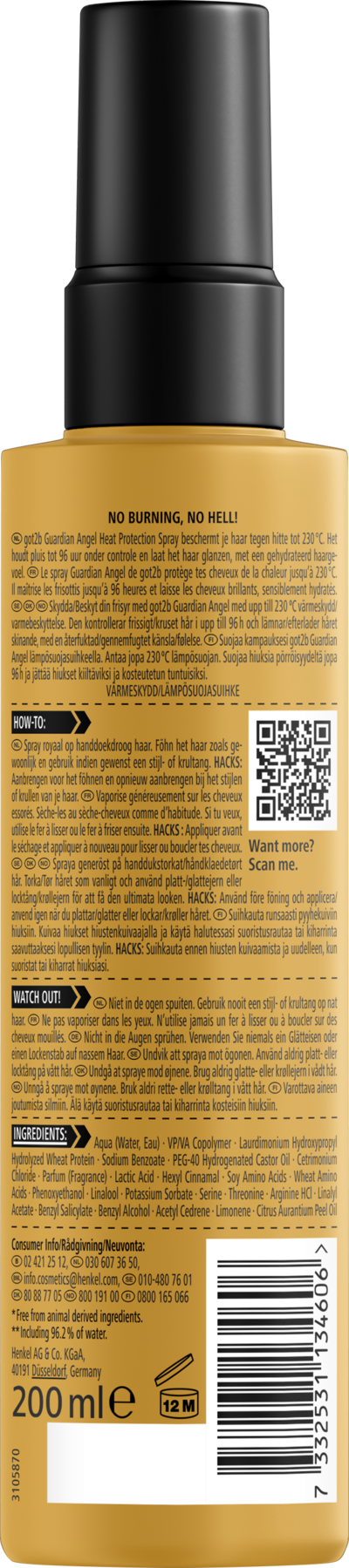 got2b Guardian Angel lämpösuoja 200ml