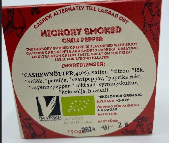 Casheury Hickory Smoked Chili Pepper vegaaninen vuusto 140g