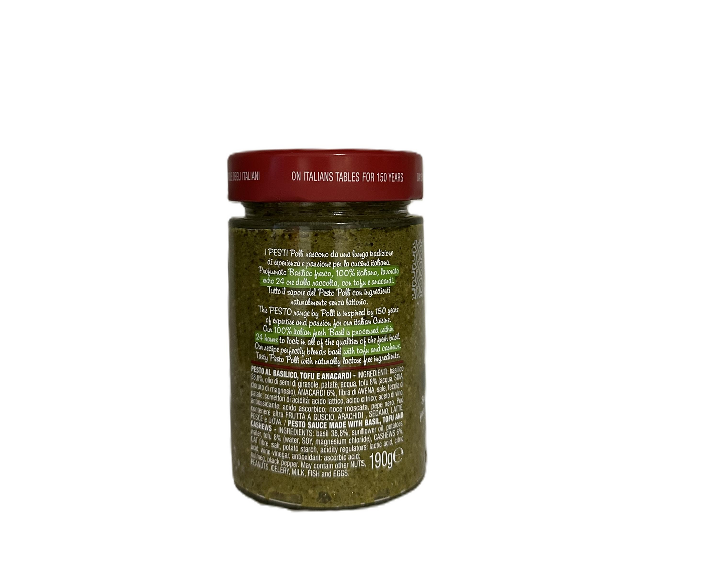 Polli Vegaaninen Pesto Al Basilico 190g