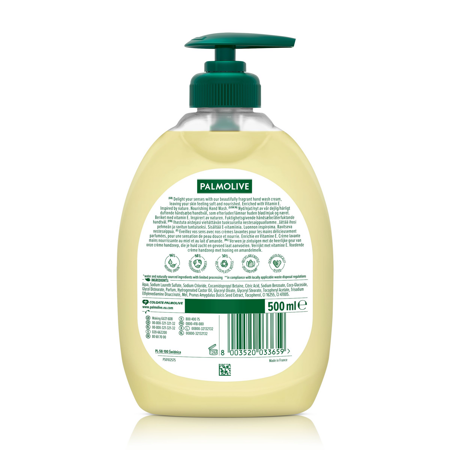 Palmolive nestesaippua 500ml Milk Honey