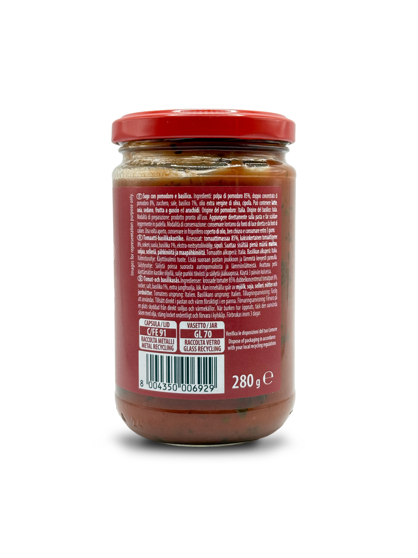 Pasta Zara pastakastike 280g Tomaatti-basilika