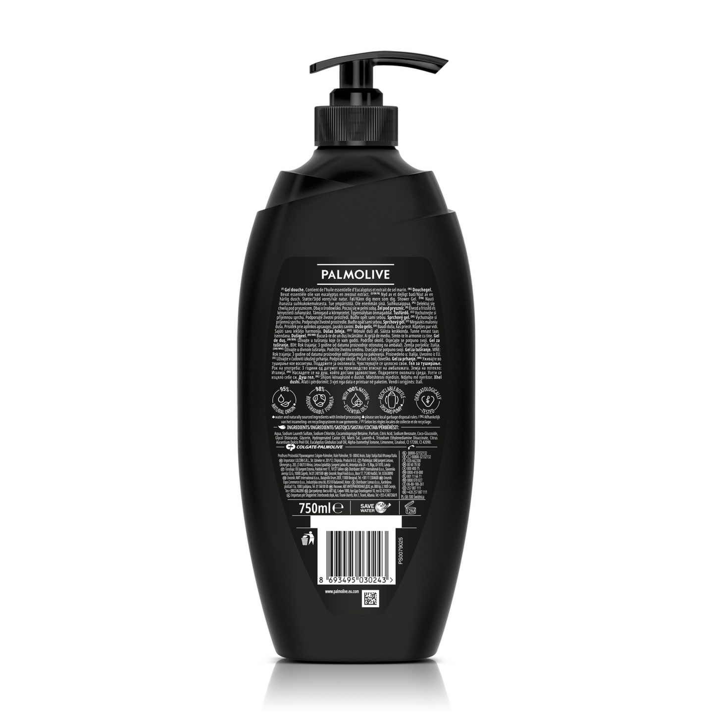 Palmolive Naturals Men suihkusaippua 750ml Refreshing