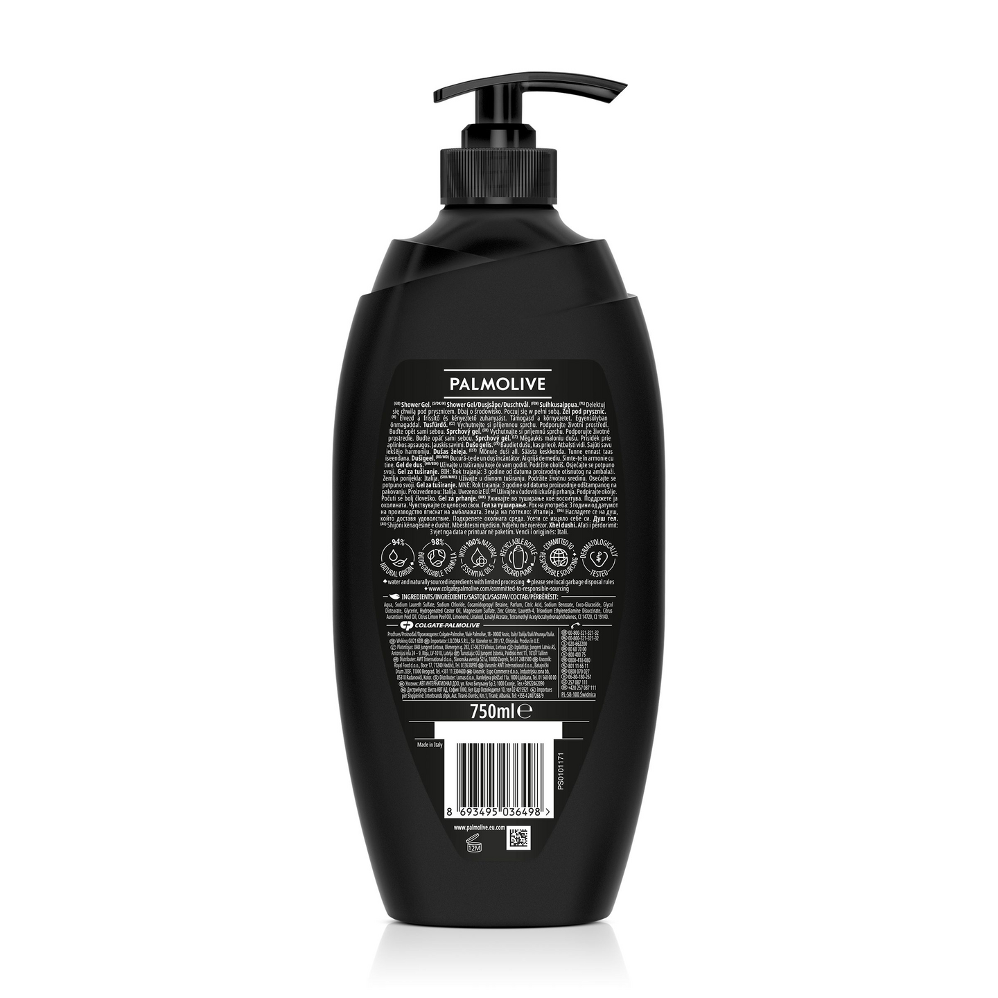 Palmolive Men Energising suihkusaippua 750ml