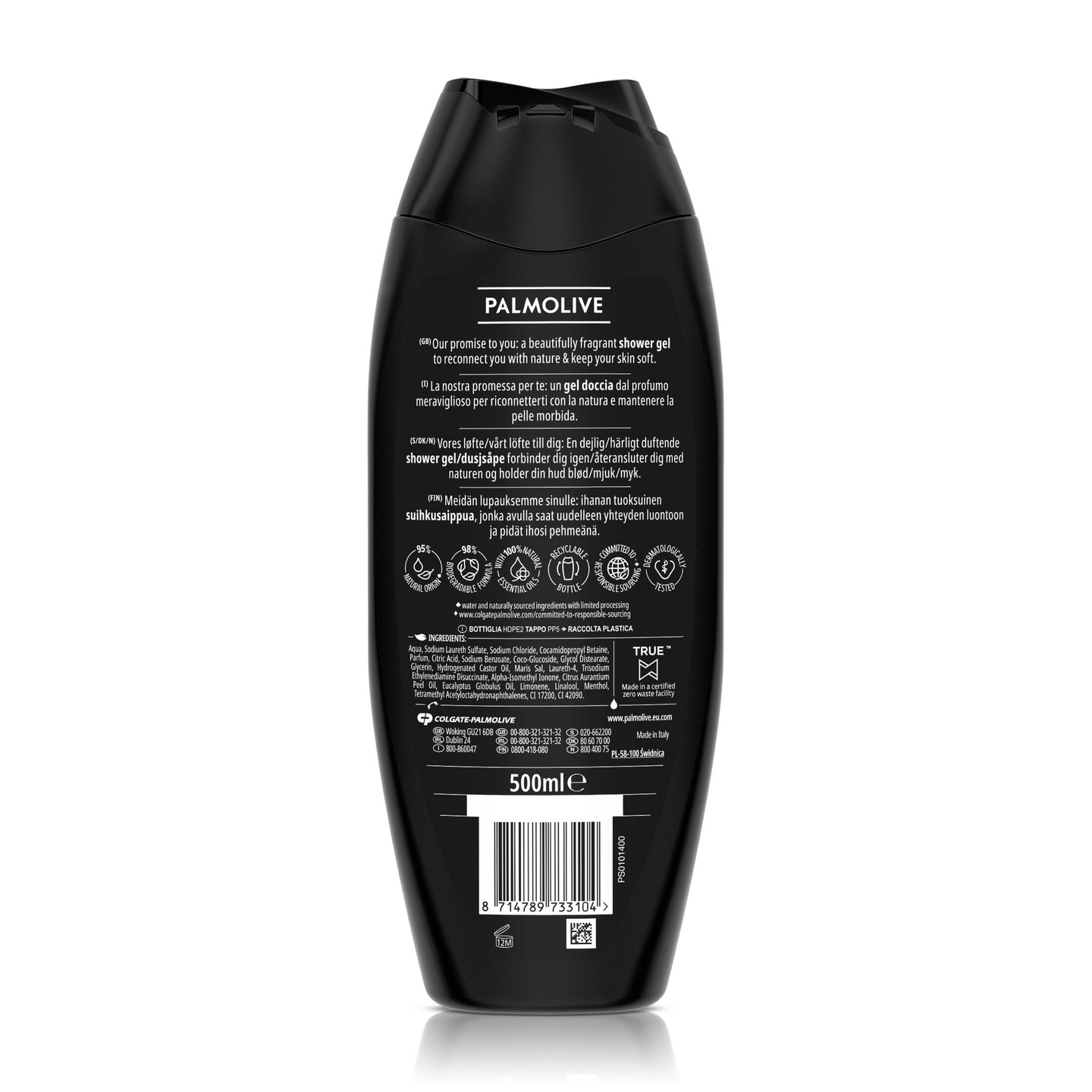 Palmolive Men suihkus 500ml Refreshing 3in1