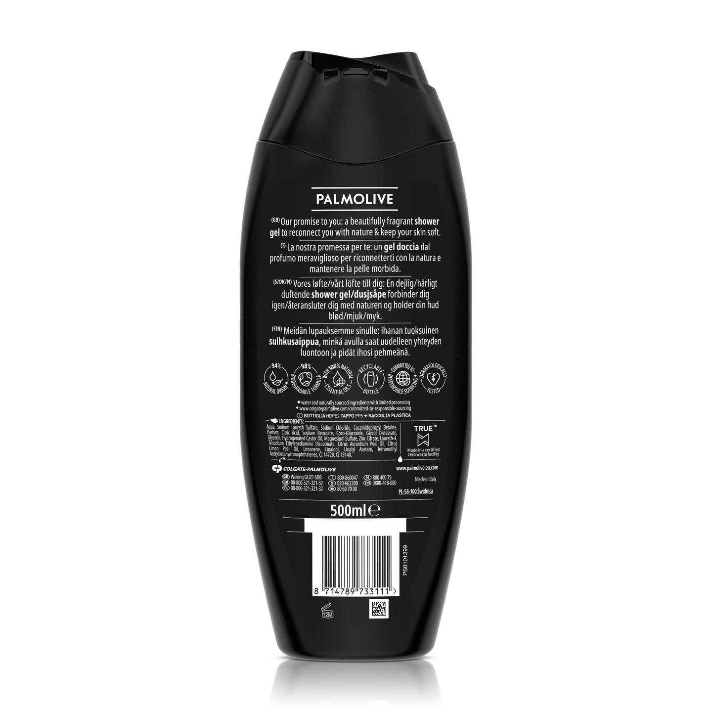 Palmolive Men suihkusaippua 500ml Energising 3in1