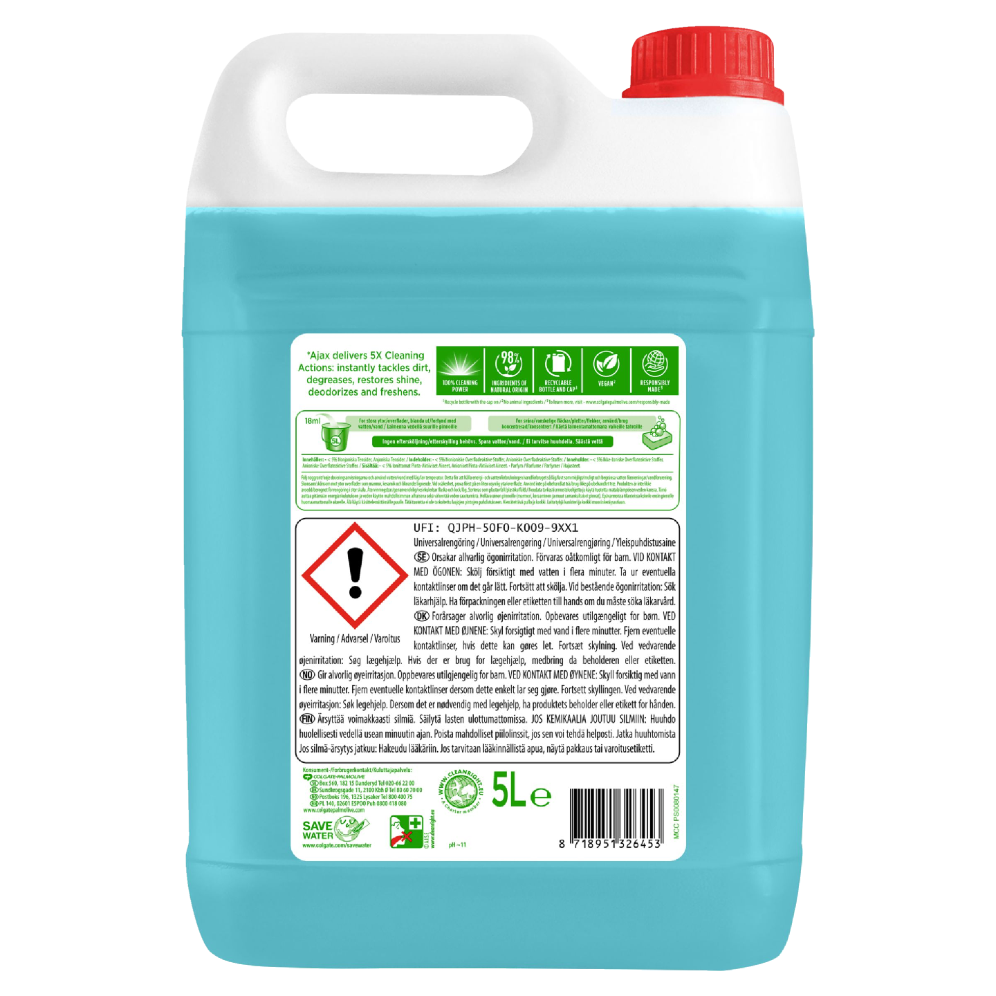 Ajax Original yleispuhdistusaine 5000ml