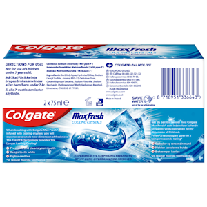 Colgate Max Fresh Cooling Crystals hammastahna 2x75ml