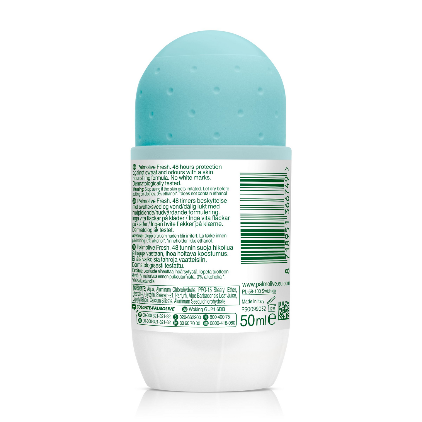 Palmolive antiperspirantti roll-on 50ml Fresh with olive and tea extract