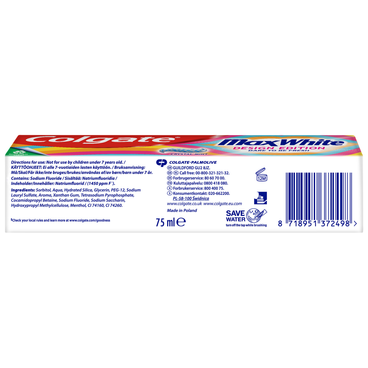Colgate Max White Limited Edition hammastahna 75ml