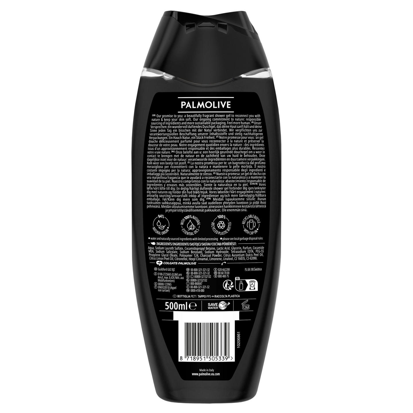 Palmolive Men suihkus 500ml Detox 3in1