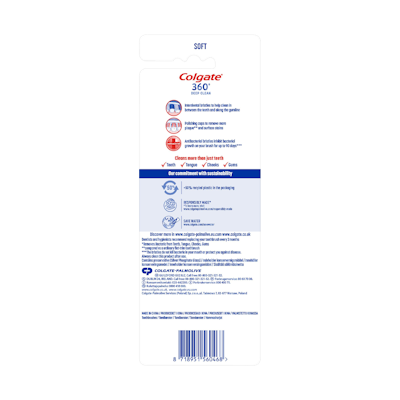 Colgate 360 Soft 4-pack hammasharja
