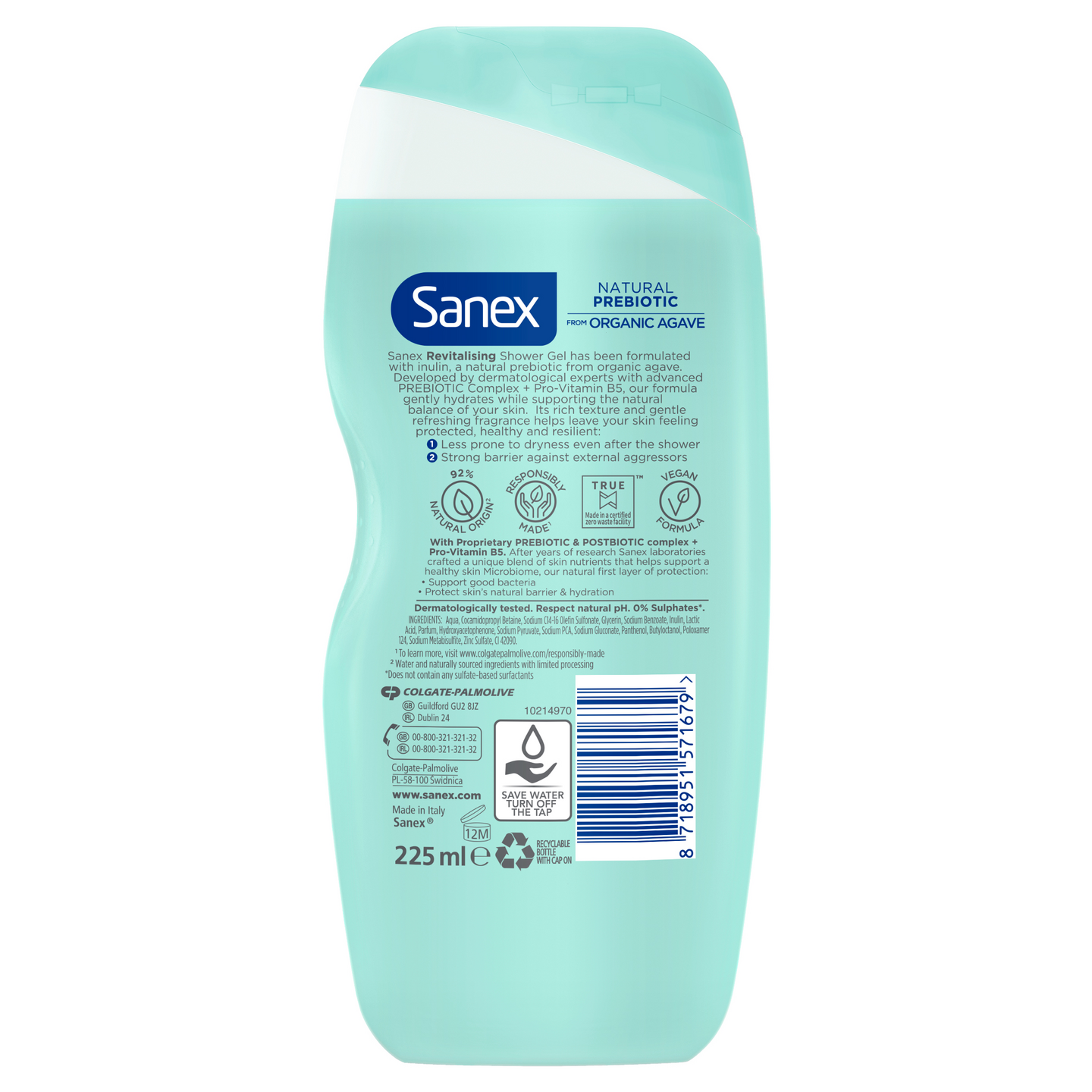 Sanex Bio Agave Revital suihkusaippua 225ml