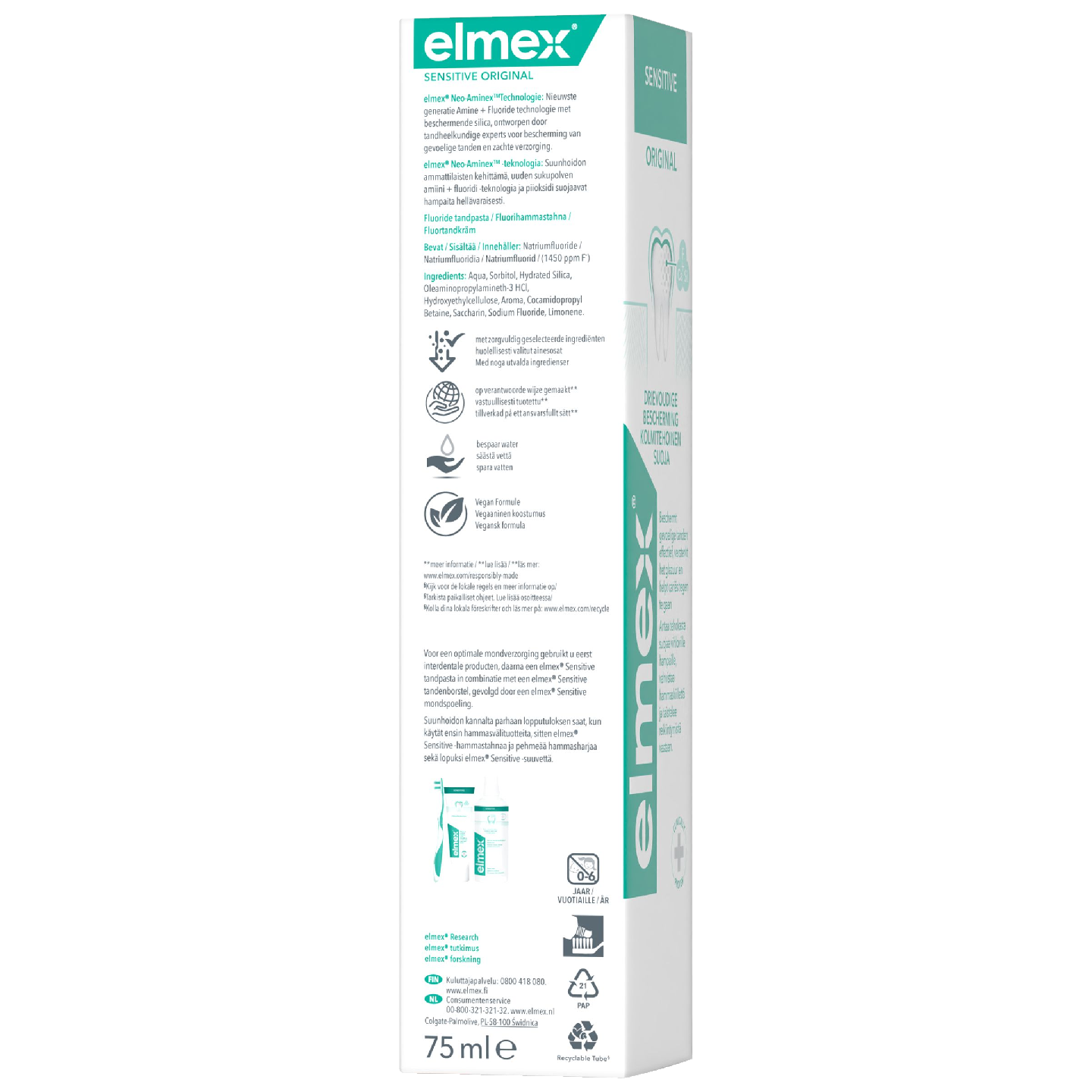 elmex Sensitive hammastahna 4x75ml