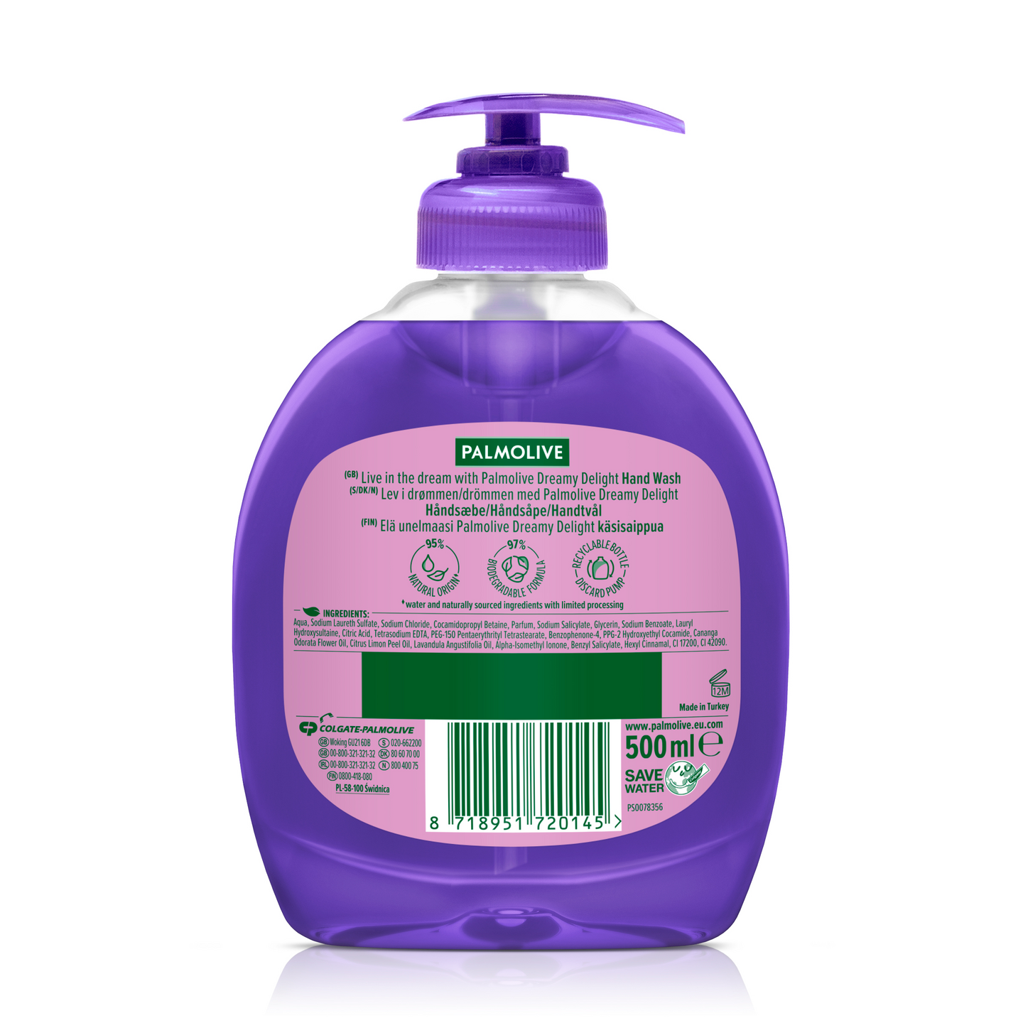 Palmolive Dreamy Delight Limited Editions Blackberry Bliss nestesaippua 500ml